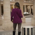 Monica Side Slit Sweater - Plum - Image 4
