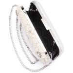 Olga Berg Beth Encrusted Clutch - Ivory - Image 4