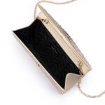 Olga Berg Emma Crystal Clutch - Champagne - Image 3
