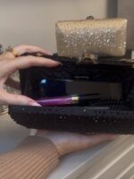 Olga Berg Kira Hotfix Clutch - Black - Image 8
