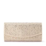 Olga Berg Emma Crystal Clutch - Champagne