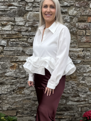 Jovonna London Carenza Blouse on woman