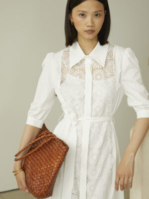 Jovonna London Lenka Dress White Close Up
